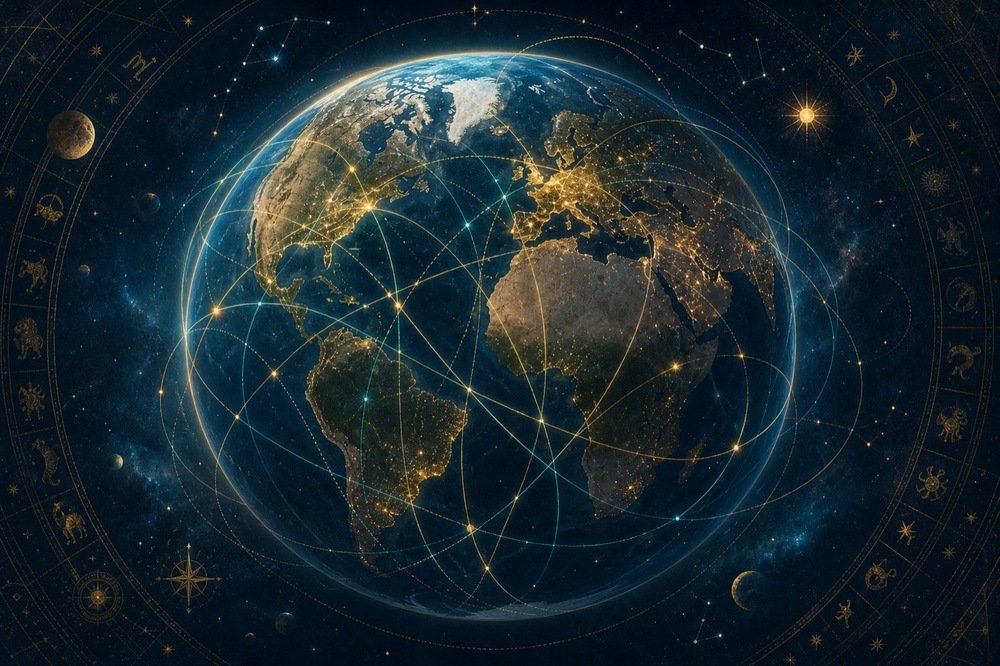 Astrocartografie: wat het is en hoe je ermee bepaalt waar je moet wonen